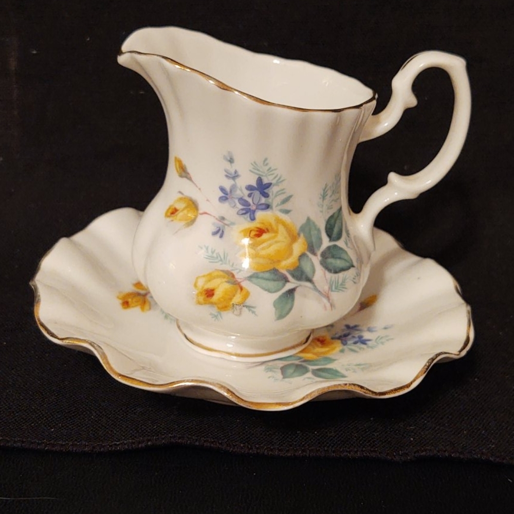 Vintage Creamer And Under Plate .By Royal Dover
